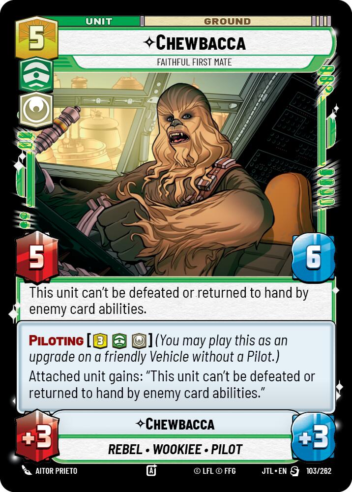 Chewbacca - Faithful First Mate (103/262) (103/257) [Jump to Lightspeed] | Fandemonia Ltd