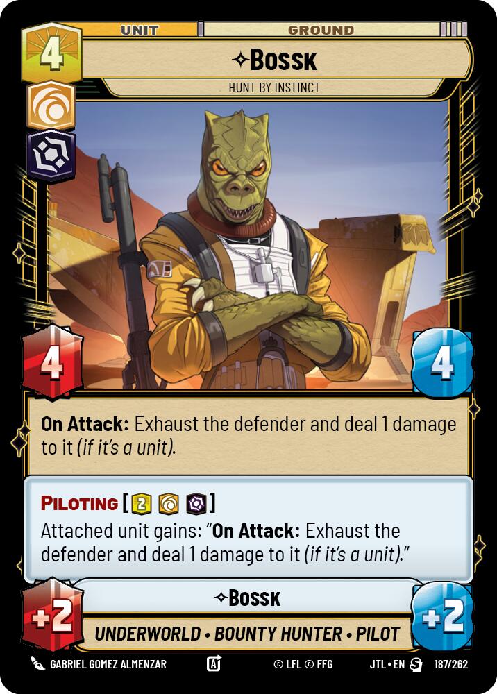 Bossk - Hunt By Instict (187/262) (187/257) [Jump to Lightspeed] | Fandemonia Ltd