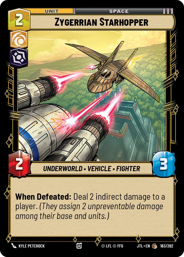 Zygerrian Starhopper (183/262) (183/257) [Jump to Lightspeed] | Fandemonia Ltd