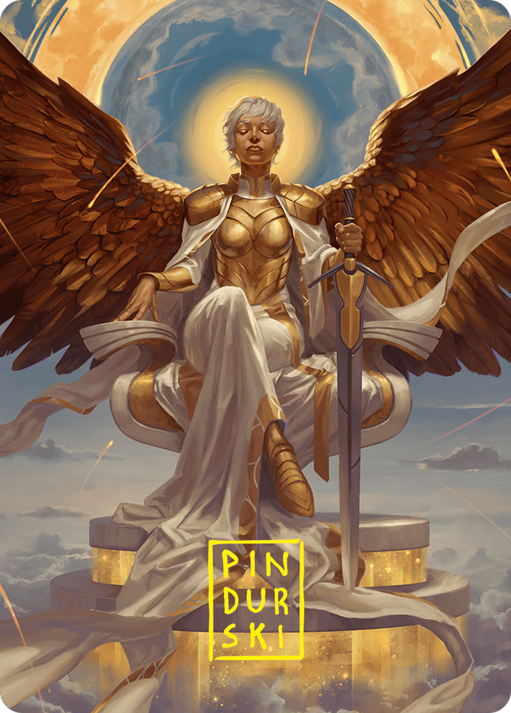 Herald of Eternal Dawn Art Card (27/54) (Gold-Stamped Signature) [Foundations Art Series] | Fandemonia Ltd
