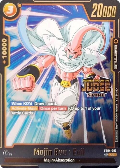 Majin Buu : Evil (FB04-092) (Judge Pack 03) [Fusion World Tournament Cards] | Fandemonia Ltd