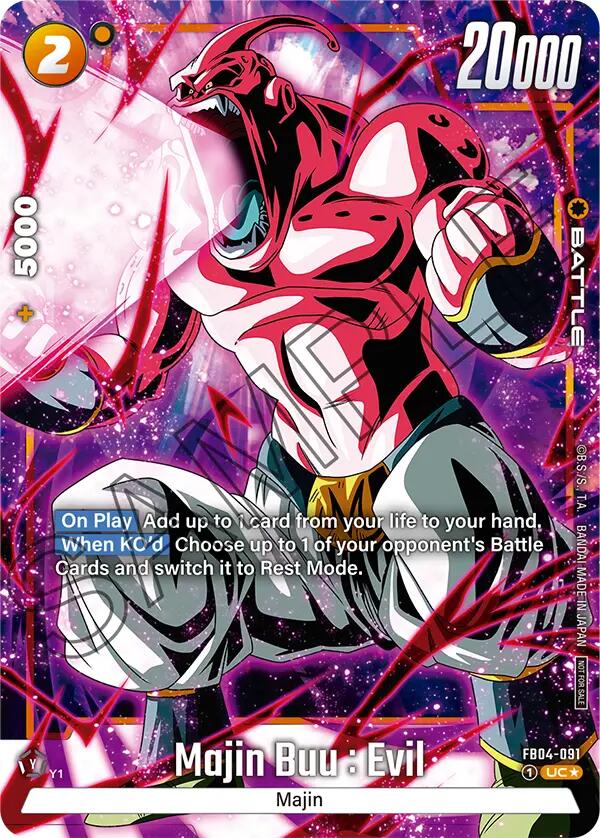 Majin Buu : Evil (FB04-091) (Tournament Pack -Winner- 05) [Fusion World Tournament Cards] | Fandemonia Ltd