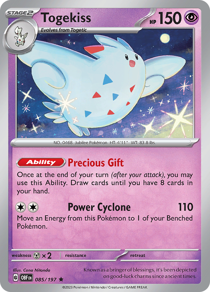 Togekiss (085/197) [Scarlet & Violet: Obsidian Flames] | Fandemonia Ltd