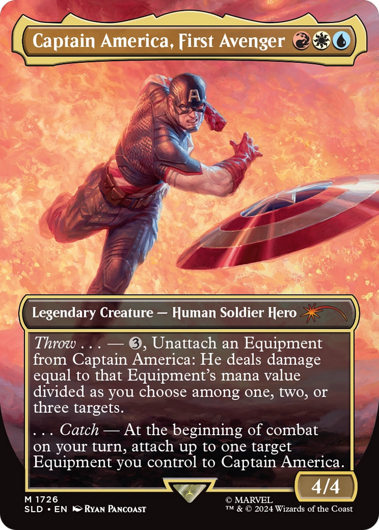 Captain America, First Avenger (Rainbow Foil) [Secret Lair Drop Series] | Fandemonia Ltd