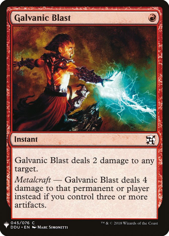 Galvanic Blast [Mystery Booster] | Fandemonia Ltd