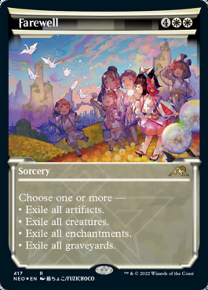 Farewell (Showcase) (Foil Etched) [Kamigawa: Neon Dynasty] | Fandemonia Ltd