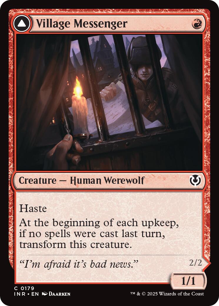 Village Messenger // Moonrise Intruder [Innistrad Remastered] | Fandemonia Ltd
