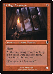 Village Messenger // Moonrise Intruder (Retro Frame) [Innistrad Remastered] | Fandemonia Ltd