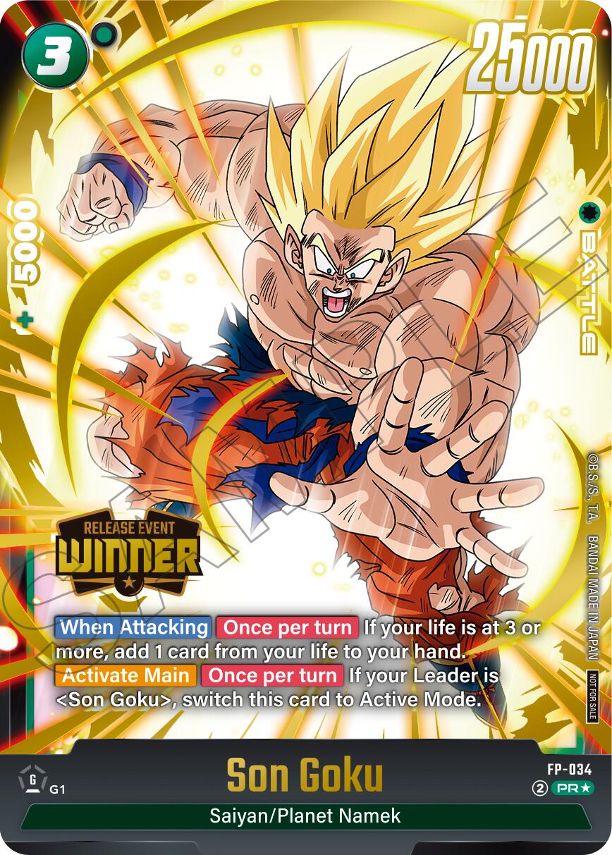 Son Goku (FP-034) (Release Event Winner) [Fusion World Promotion Cards] | Fandemonia Ltd
