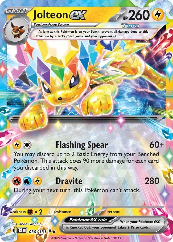 Jolteon ex (030/131) [Scarlet & Violet: Prismatic Evolutions] | Fandemonia Ltd
