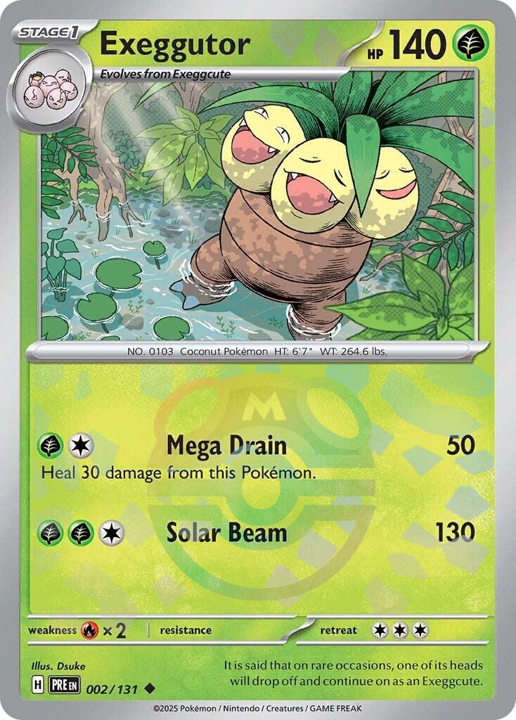 Exeggutor (002/131) (Master Ball Pattern) [Scarlet & Violet: Prismatic Evolutions] | Fandemonia Ltd