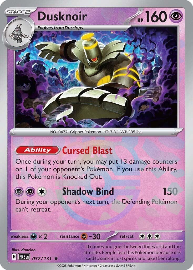 Dusknoir (037/131) (Master Ball Pattern) [Scarlet & Violet: Prismatic Evolutions] | Fandemonia Ltd