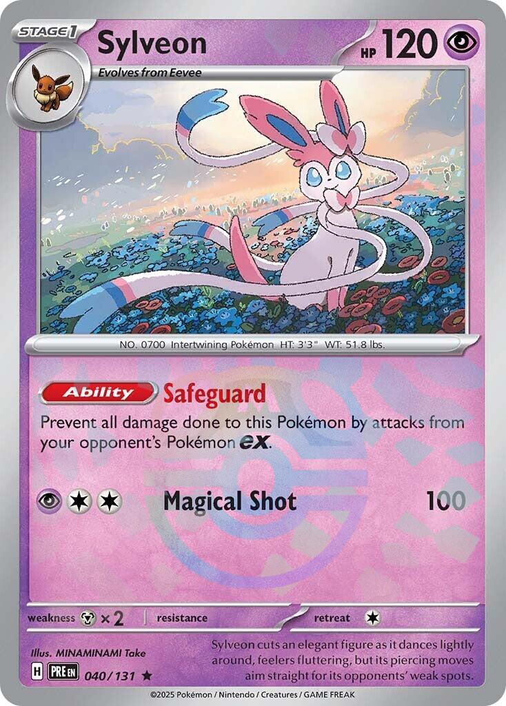 Sylveon (040/131) (Master Ball Pattern) [Scarlet & Violet: Prismatic Evolutions] | Fandemonia Ltd