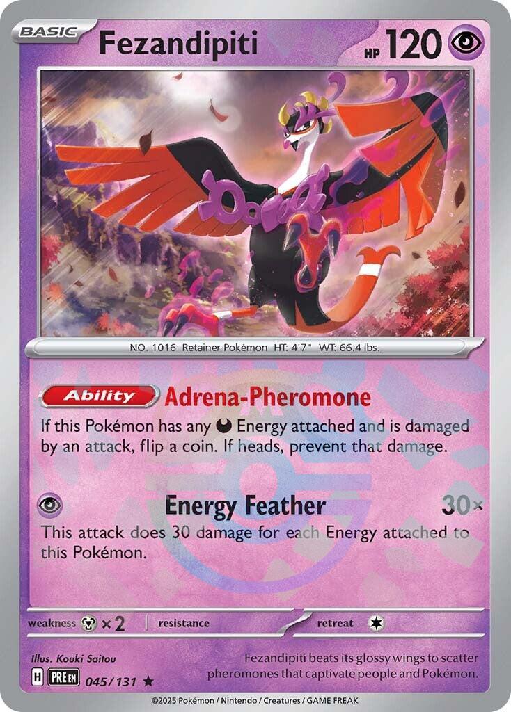 Fezandipiti (045/131) (Master Ball Pattern) [Scarlet & Violet: Prismatic Evolutions] | Fandemonia Ltd