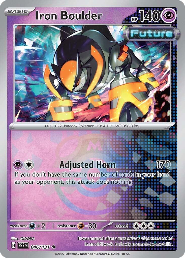 Iron Boulder (046/131) (Master Ball Pattern) [Scarlet & Violet: Prismatic Evolutions] | Fandemonia Ltd