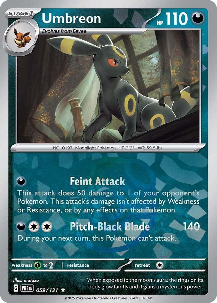 Umbreon (059/131) (Master Ball Pattern) [Scarlet & Violet: Prismatic Evolutions] | Fandemonia Ltd