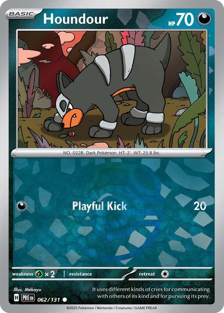 Houndour (062/131) (Master Ball Pattern) [Scarlet & Violet: Prismatic Evolutions] | Fandemonia Ltd