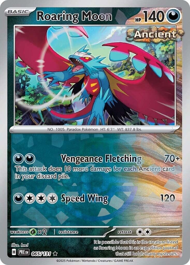 Roaring Moon (065/131) (Master Ball Pattern) [Scarlet & Violet: Prismatic Evolutions] | Fandemonia Ltd