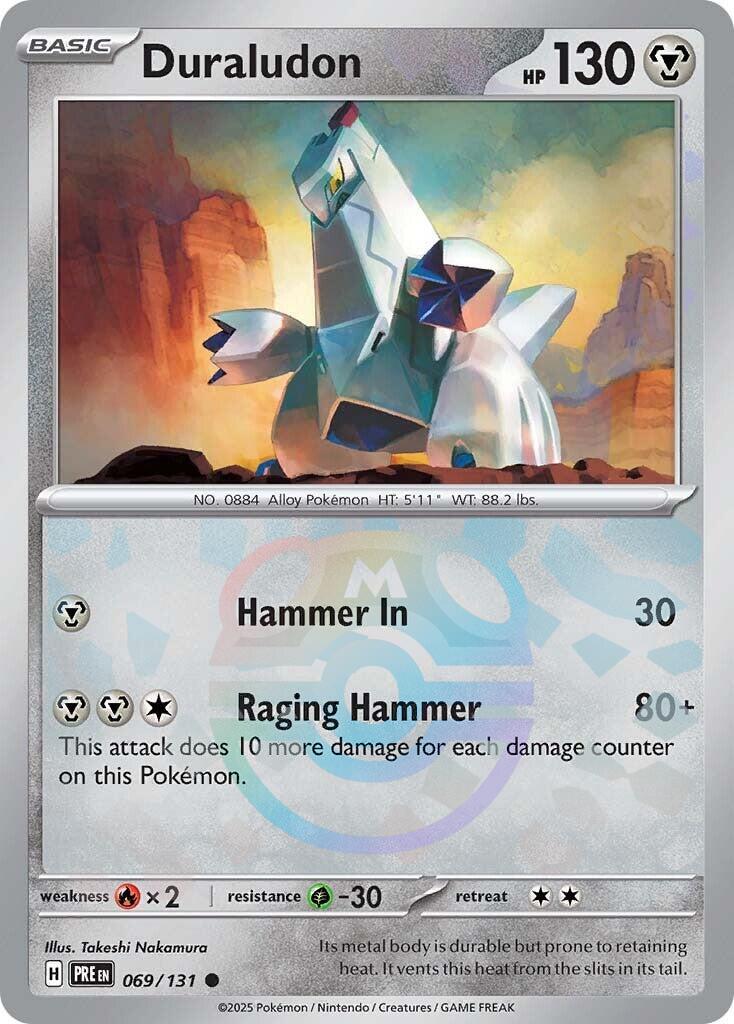 Duraludon (069/131) (Master Ball Pattern) [Scarlet & Violet: Prismatic Evolutions] | Fandemonia Ltd