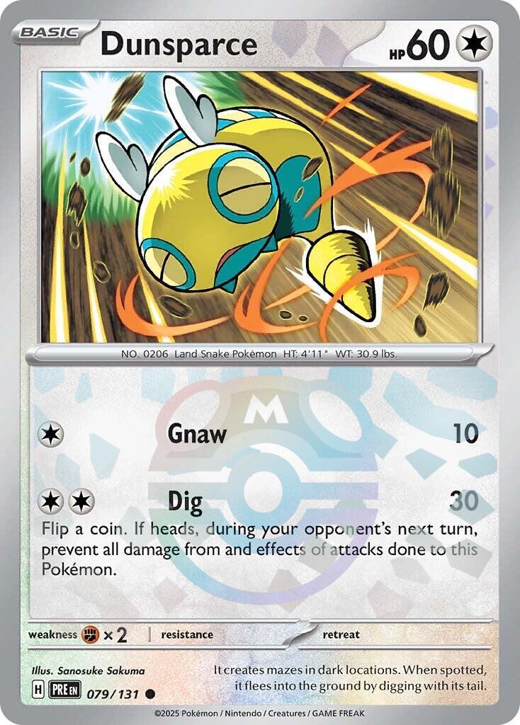 Dunsparce (079/131) (Master Ball Pattern) [Scarlet & Violet: Prismatic Evolutions] | Fandemonia Ltd