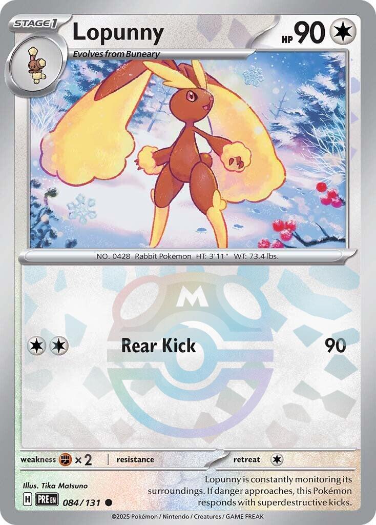 Lopunny (084/131) (Master Ball Pattern) [Scarlet & Violet: Prismatic Evolutions] | Fandemonia Ltd
