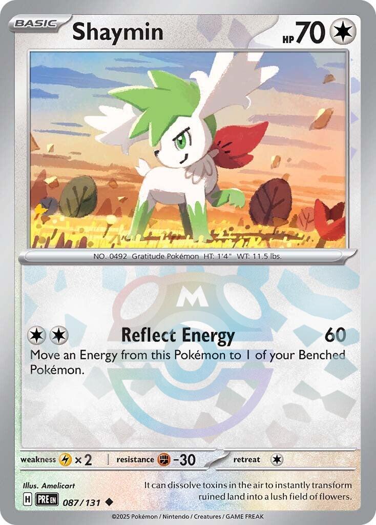 Shaymin (087/131) (Master Ball Pattern) [Scarlet & Violet: Prismatic Evolutions] | Fandemonia Ltd