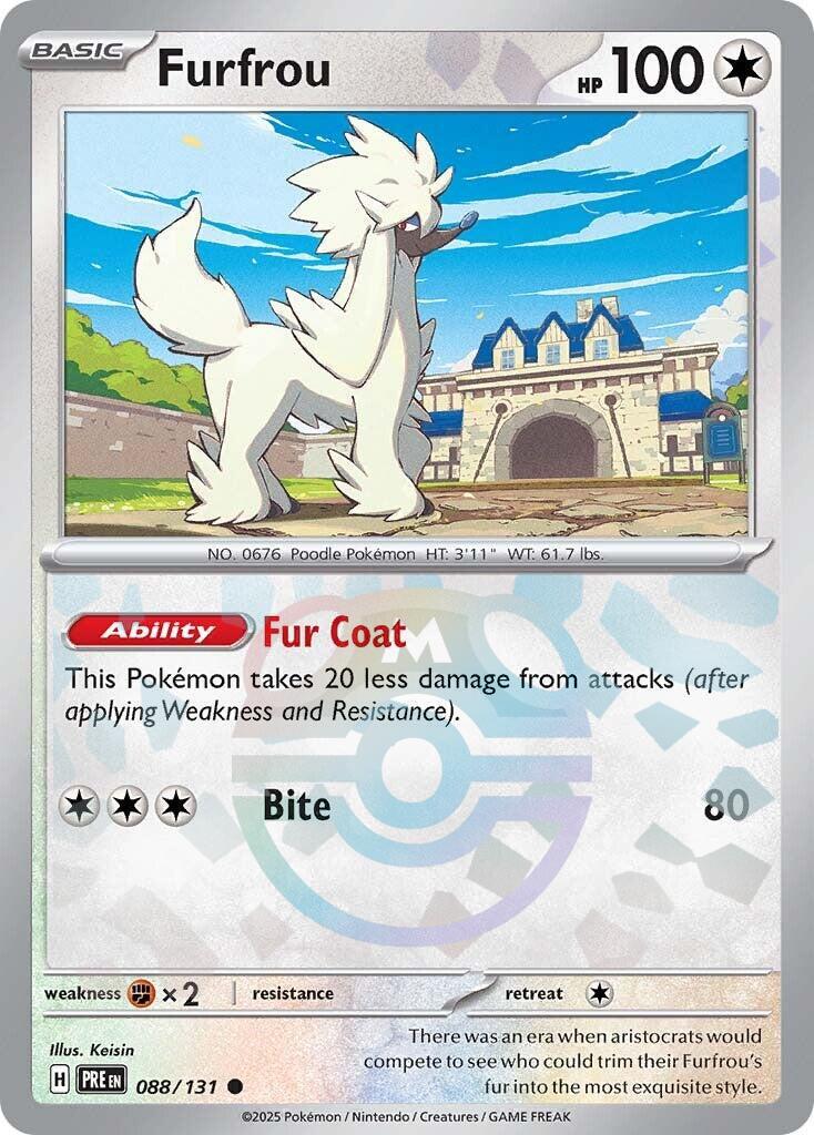 Furfrou (088/131) (Master Ball Pattern) [Scarlet & Violet: Prismatic Evolutions] | Fandemonia Ltd