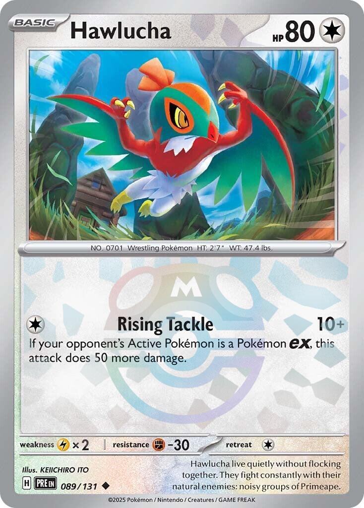 Hawlucha (089/131) (Master Ball Pattern) [Scarlet & Violet: Prismatic Evolutions] | Fandemonia Ltd