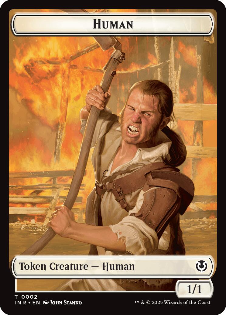 Spirit // Human (0002) Double-Sided Token [Innistrad Remastered Tokens] | Fandemonia Ltd