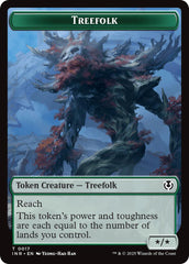 Treefolk // Emblem - Wrenn and Seven Double-Sided Token [Innistrad Remastered Tokens] | Fandemonia Ltd