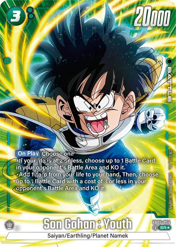 Son Gohan : Youth (Alternate Art) [New Adventure] | Fandemonia Ltd