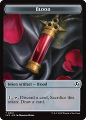 Blood // Vampire (0007) Double-Sided Token [Innistrad Remastered Tokens] | Fandemonia Ltd