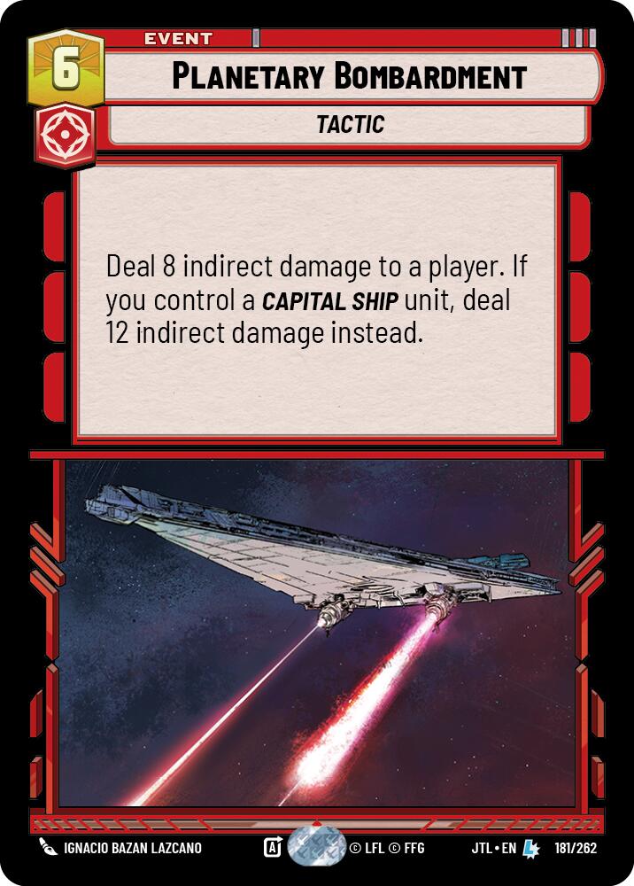 Planetary Bombardment (181/262) (181/257) [Jump to Lightspeed] | Fandemonia Ltd