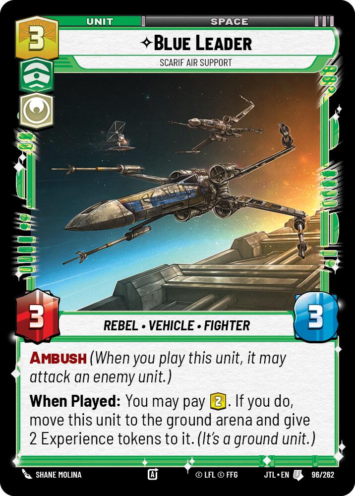 Blue Leader - Scarif Air Support (096/262) (096/257) [Jump to Lightspeed] | Fandemonia Ltd