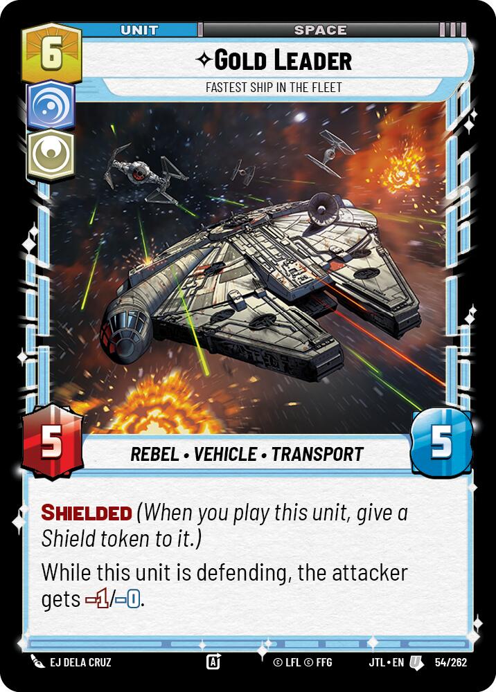 Gold Leader - Fastest Ship in the Fleet (054/262) (054/257) [Jump to Lightspeed] | Fandemonia Ltd
