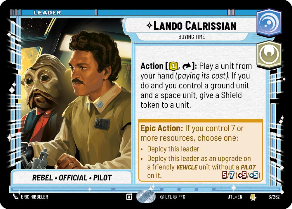 Lando Calrissian - Buying Time (003/262) (003/257) [Jump to Lightspeed] | Fandemonia Ltd