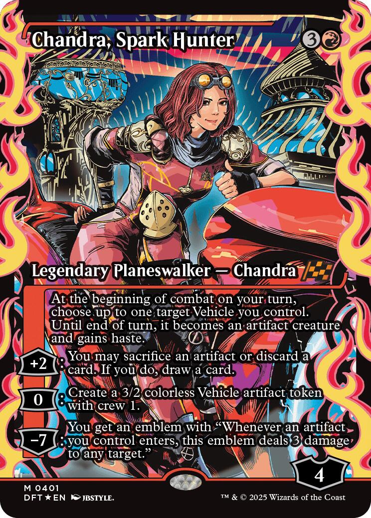Chandra, Spark Hunter (Showcase) (Japanese) [Aetherdrift] | Fandemonia Ltd