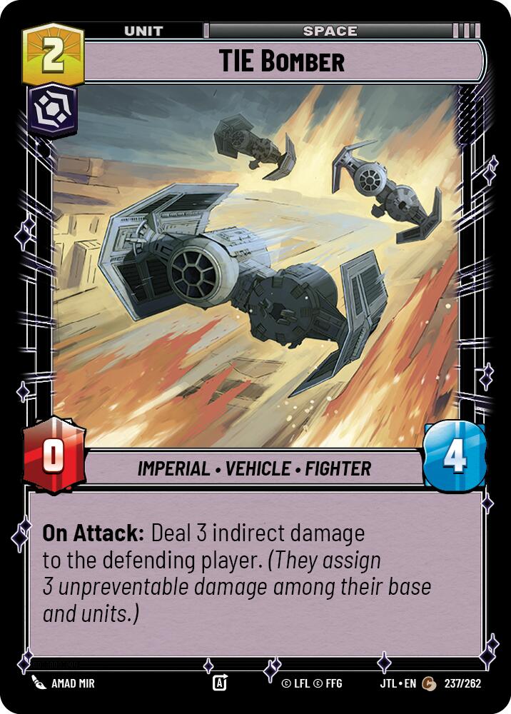 TIE Bomber (237/262) (237/257) [Jump to Lightspeed] | Fandemonia Ltd