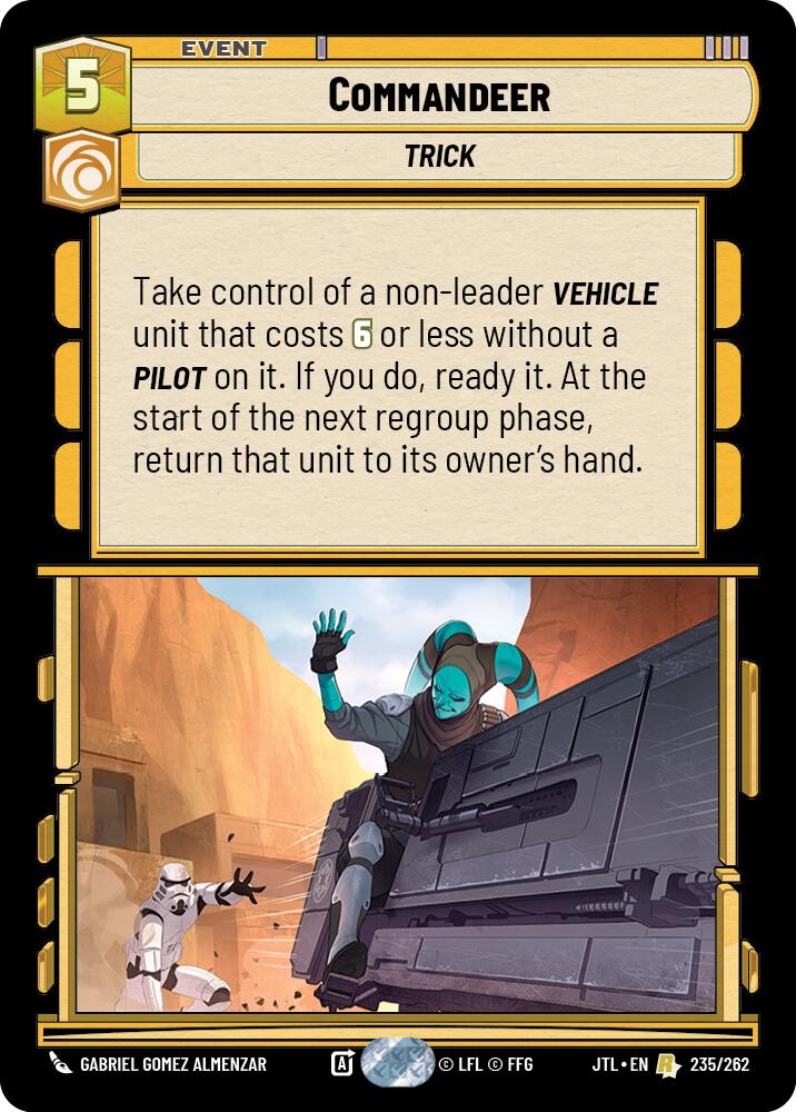 Commandeer (235/262) (235/257) [Jump to Lightspeed] | Fandemonia Ltd