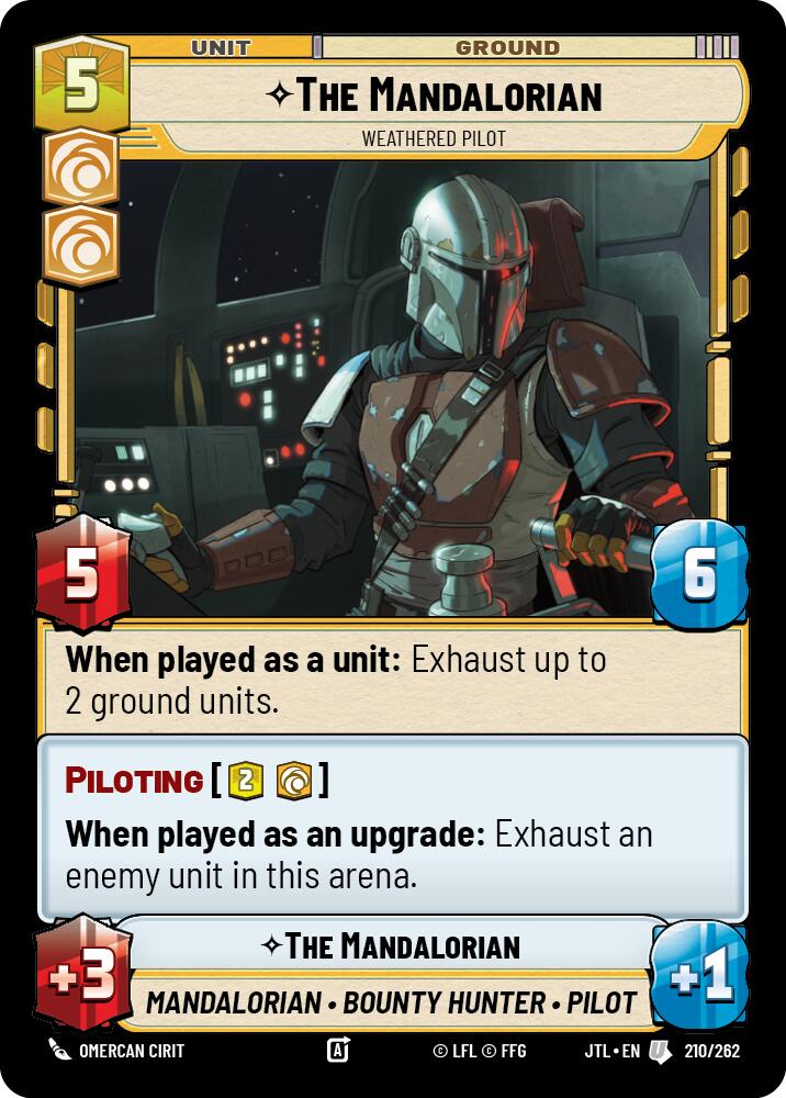 The Mandalorian - Weathered Pilot (210/262) (210/257) [Jump to Lightspeed] | Fandemonia Ltd