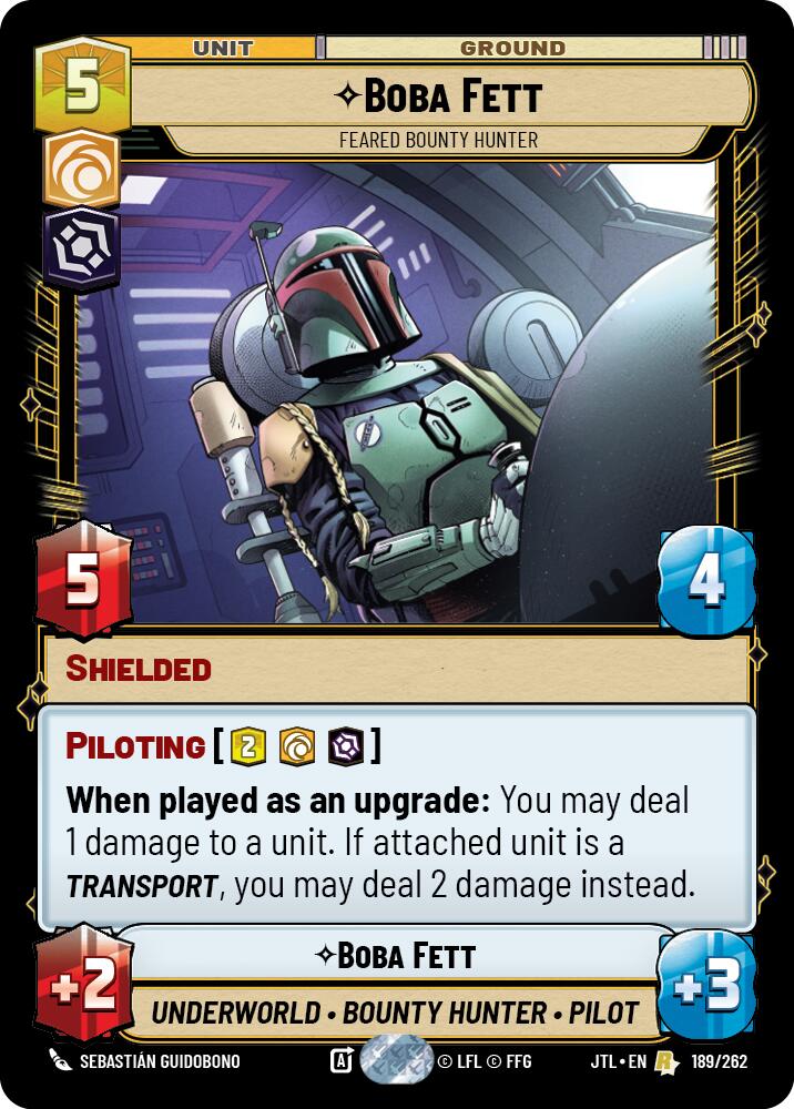 Boba Fett - Feared Bounty Hunter (189/262) (189/257) [Jump to Lightspeed] | Fandemonia Ltd