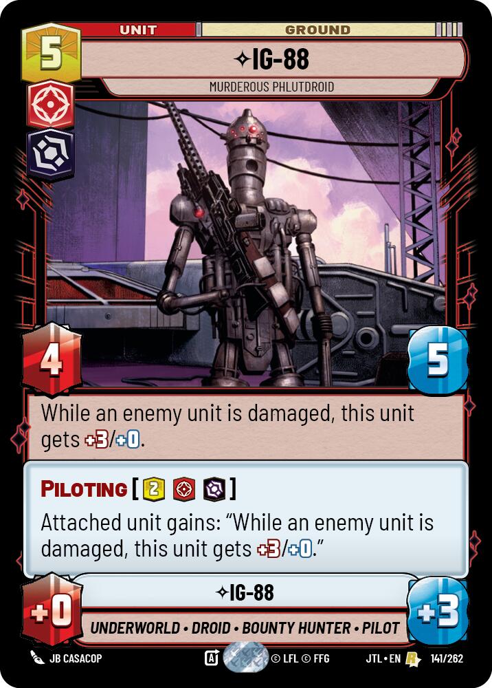 IG-88 - Murderous Phlutdroid (141/262) (141/257) [Jump to Lightspeed] | Fandemonia Ltd