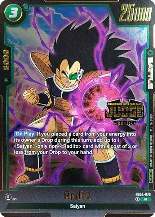 Raditz (Judge Pack 03 - Store Judge) [Fusion World Tournament Cards] | Fandemonia Ltd