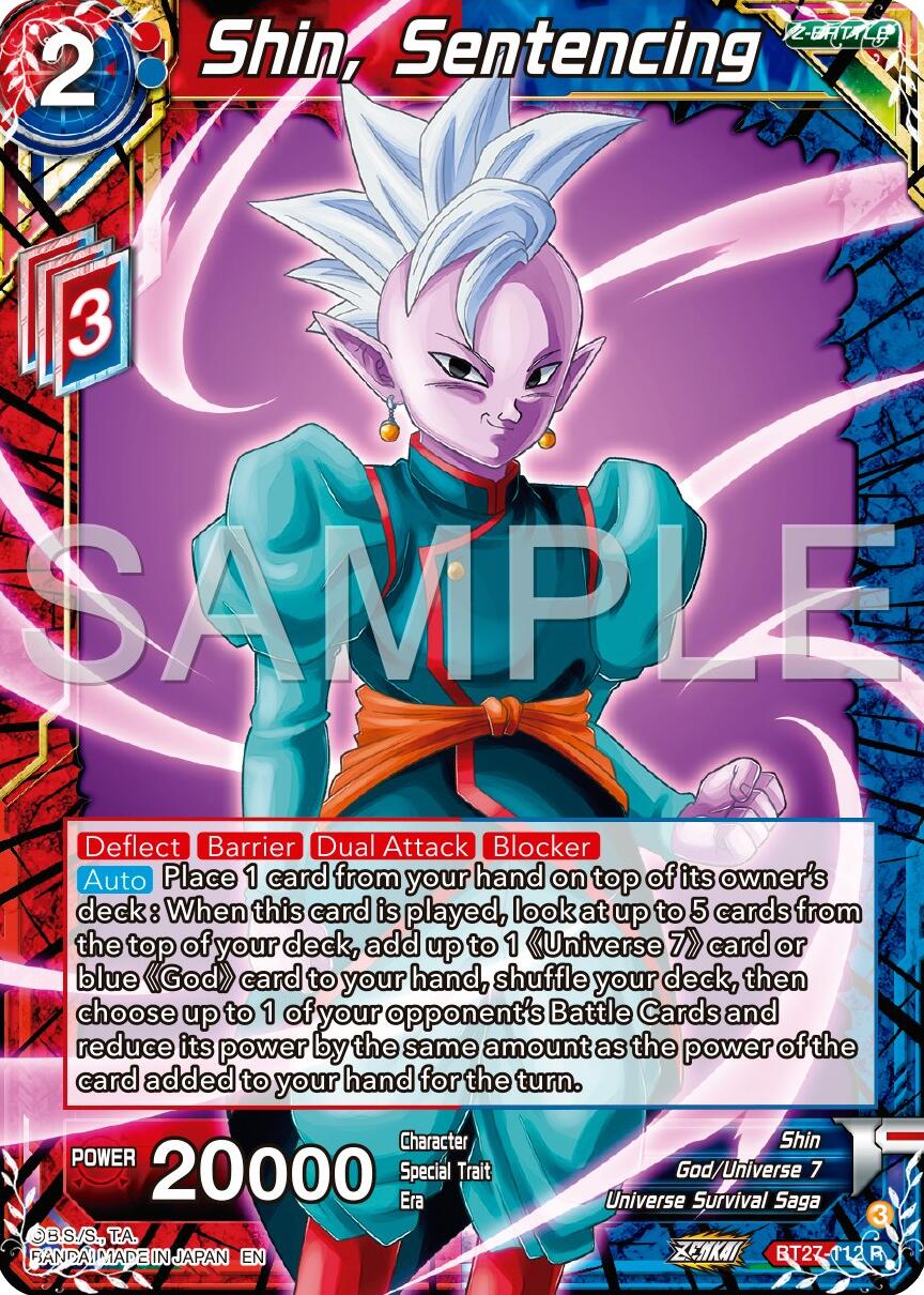 Shin, Sentencing (BT27-112) [History of Z] | Fandemonia Ltd