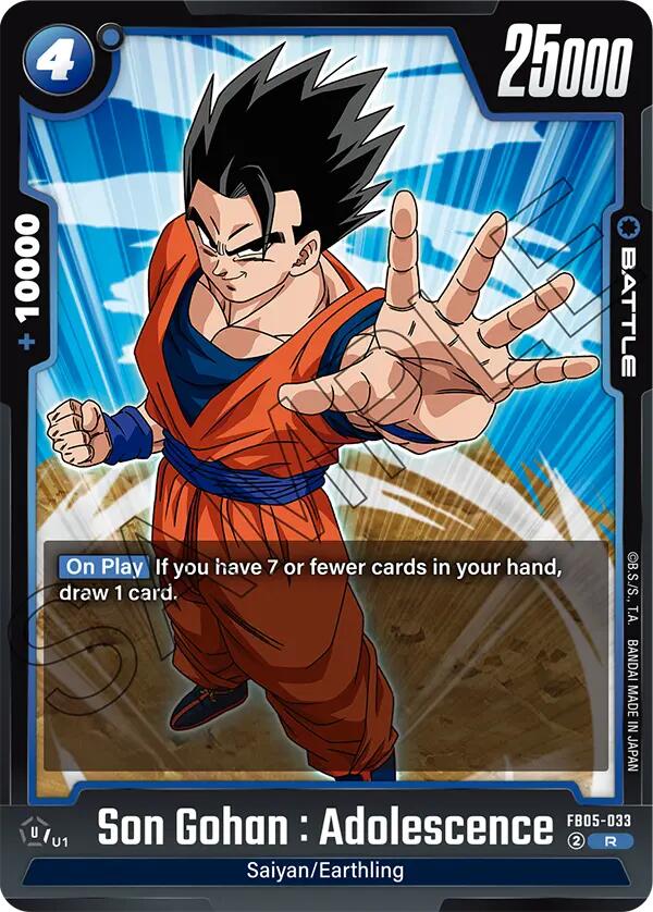 Son Gohan : Adolescence (FB05-033) [New Adventure] | Fandemonia Ltd