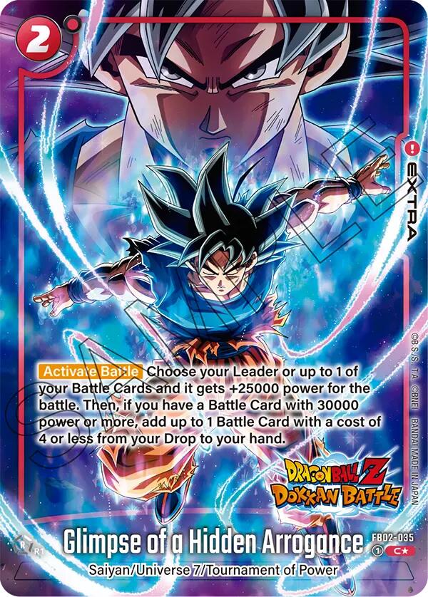 Glimpse of a Hidden Arrogance (Dragon Ball Z Dokkan Battle Alternate Art) [Blazing Aura] | Fandemonia Ltd