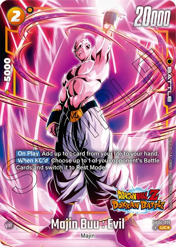 Majin Buu : Evil (FB04-091) (Dragon Ball Z Dokkan Battle Alternate Art) [Ultra Limit] | Fandemonia Ltd