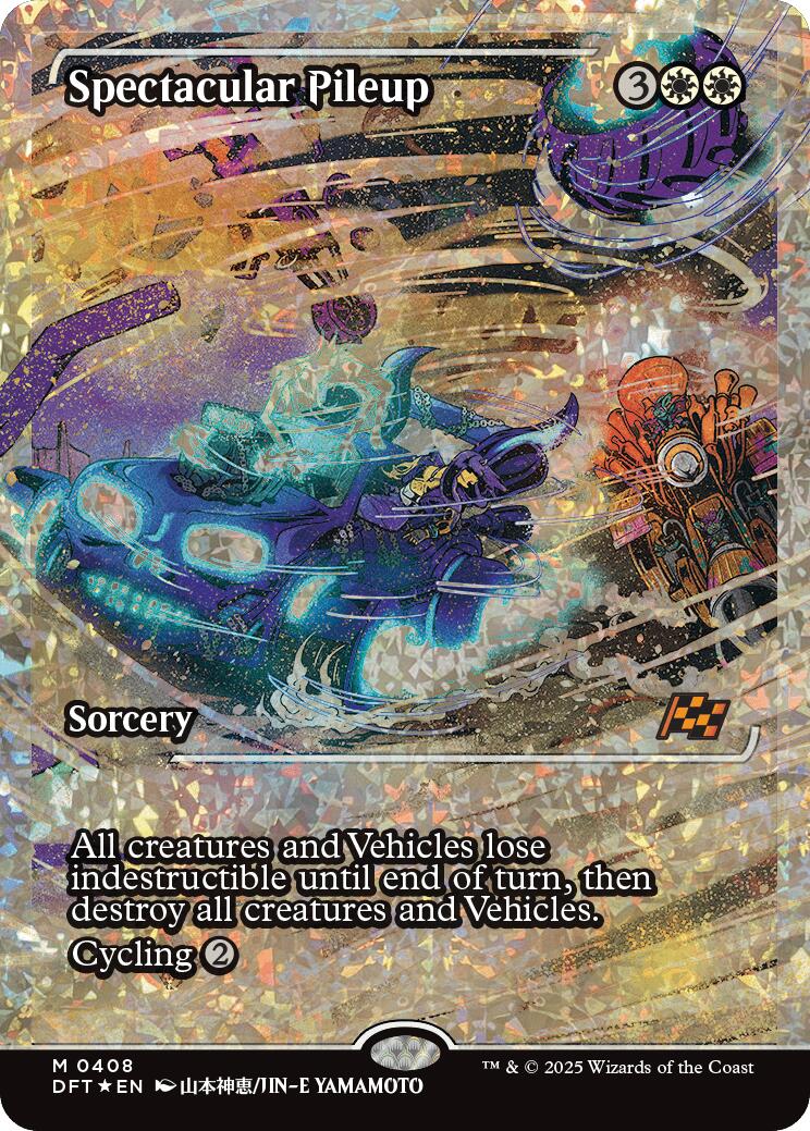 Spectacular Pileup (Showcase Fracture Foil) (Japanese) [Aetherdrift] | Fandemonia Ltd