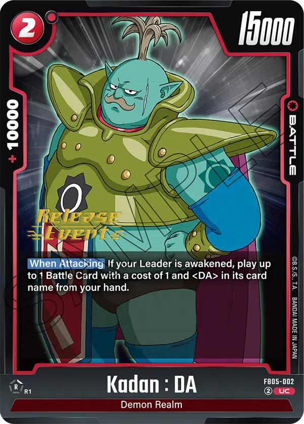 Kadan : DA [New Adventure Release Event Cards] | Fandemonia Ltd