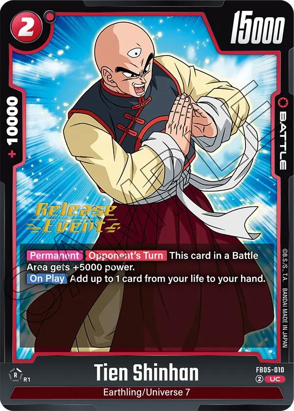 Tien Shinhan (FB05-010) [New Adventure Release Event Cards] | Fandemonia Ltd